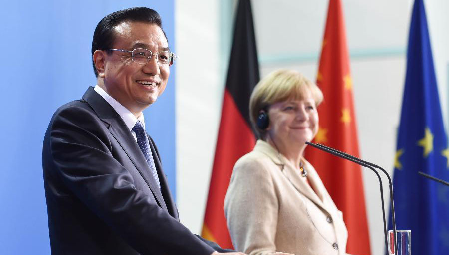 第3回中獨政府間協(xié)議　李総理とメルケル首相が議長務(wù)める