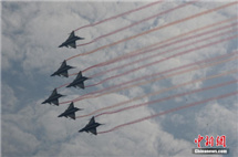 八一飛行隊の飛行表演