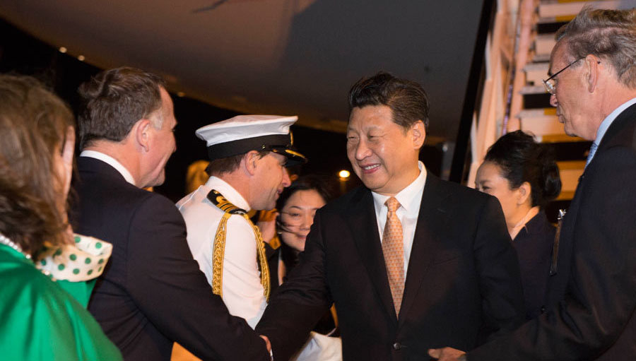 習(xí)近平主席がニュージーランド公式訪問を開始