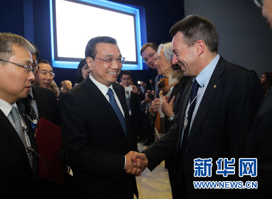 李克強(qiáng)総理がダボス會議に出席