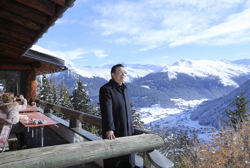 ダボス會議開幕前の李克強(qiáng)総理