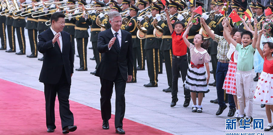 習(xí)近平主席とベルギー國王が會談