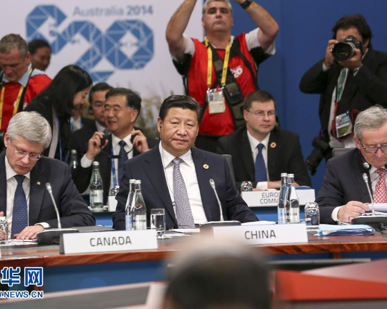 習(xí)近平主席G20首脳會議出席と3カ國歴訪　習(xí)近平國家主席はオーストラリアのアボット首相の招待を受け、11月15、16両日に同國で開催されるG20首脳會議に出席した。また、16日から23日にかけてオーストラリア、ニュージーランド、フィジーを公式訪問した。