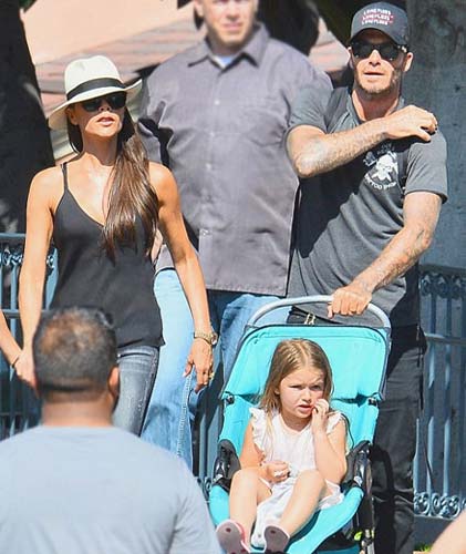 ベッカム夫妻が見守る7歳の「プリンセス」