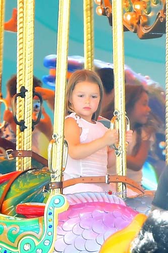 ベッカム夫妻が見守る7歳の「プリンセス」