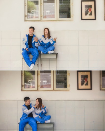 高校の制服でウェディング寫(xiě)真を撮影、付き合い7周年を記念　四川省