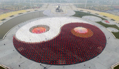 國內(nèi)外の百萬人が一斉に太極拳を　ギネス世界記録に挑戦