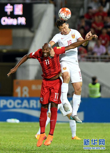 W杯予選、中國と香港地區(qū)が引き分け