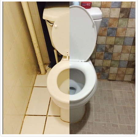 遠距離カップルが寫真を繋ぎ合わせてツーショット