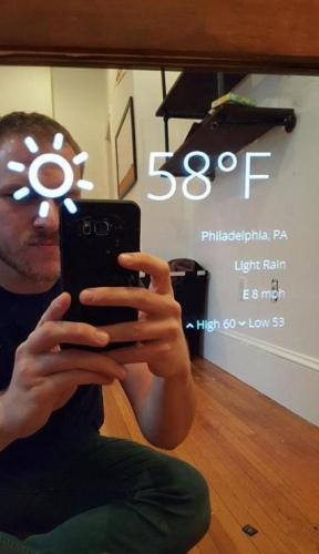 手作りの「魔法の鏡」、米國人男性が彼女にプレゼント