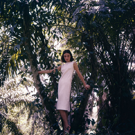 林を靜かに散歩するオードリー?ヘップバーン、昔の寫真が公開