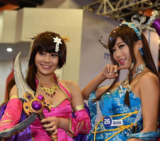 タイペイゲームショー、多種多様なコンパニオンが登場