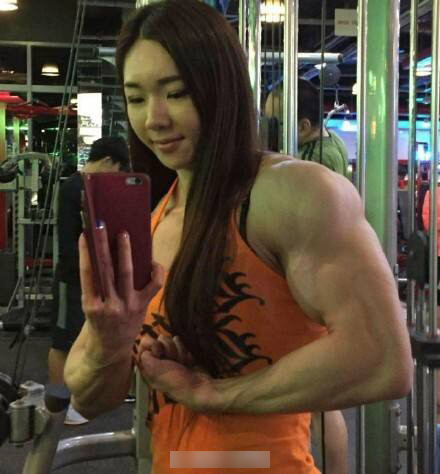 韓國の可愛すぎるマッチョ少女、顔とボディのギャップ萌え