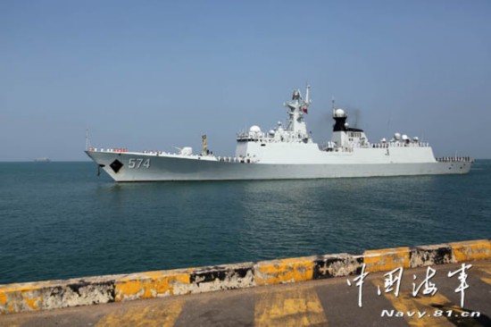 中國(guó)海軍艦隊(duì)がカンボジア訪問