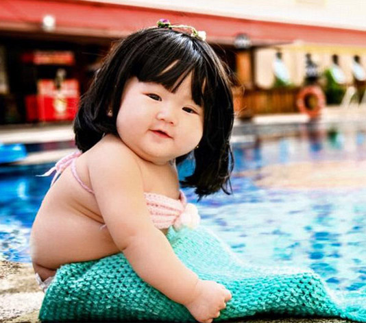 可愛すぎる！ぷくぷくの「小さな人魚姫」がネットで人気