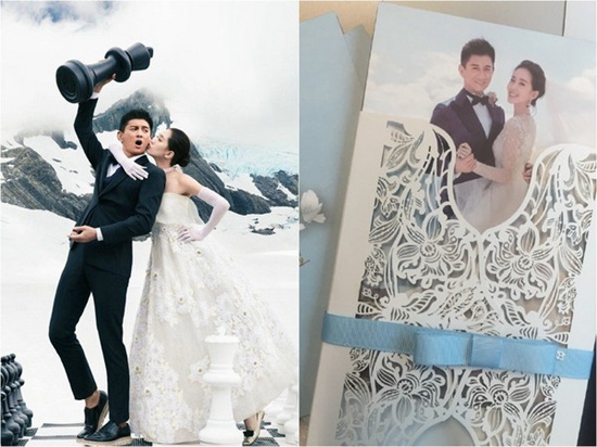 吳奇隆と劉詩詩、結(jié)婚式の招待狀が公開