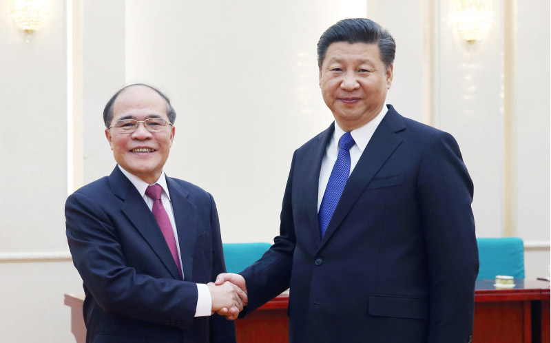 習近平総書記「中越関係の政治的な基礎を固める」