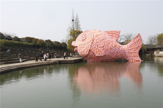 浙江省の水郷?烏鎮(zhèn)で國際現(xiàn)代アート招待展開幕