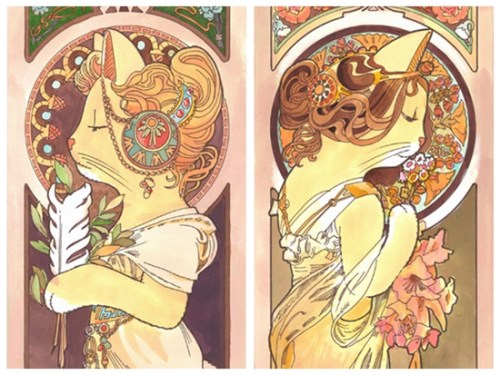 こんな貓版「世界の名畫」を見たことある?。?></a></td></tr><tr><td class=