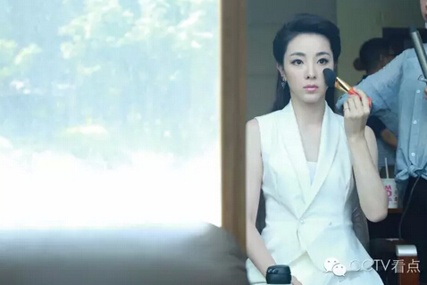 中央テレビのキャスターのメイクルームを公開