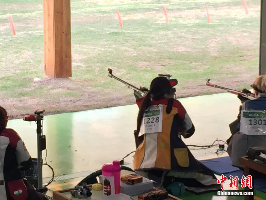 女子50メートル射撃、中國(guó)の張彬彬が銀、杜麗が銅を獲得