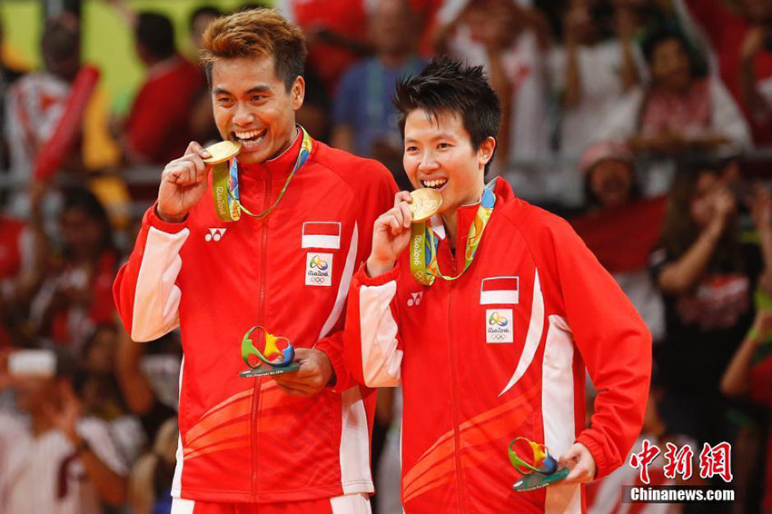 バドミントン混合ダブルス　インドネシアが優(yōu)勝　中國は銅メダル獲得