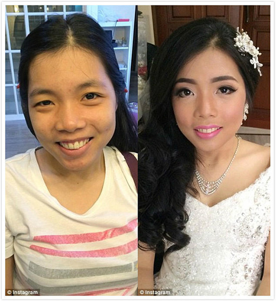 韓國の「半顔メイク女子」が話題に、驚愕するネットユーザーたち