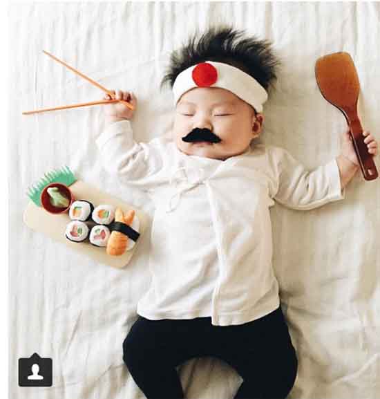 キュートすぎる！生後4ヶ月の「眠り姫」がネットアイドルに