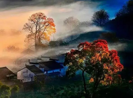 中國で最も美しい秋が見られる農(nóng)村　江西省