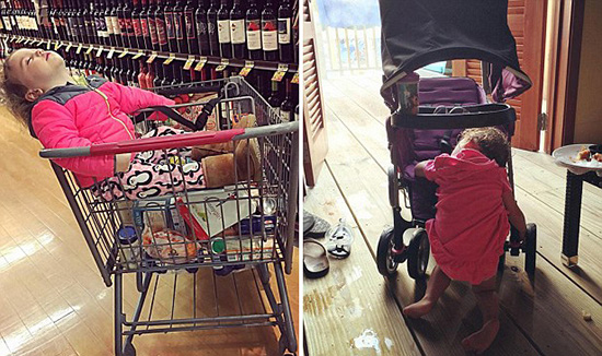 いつでもどこでもスイッチオフ！子供のおもしろ寢姿寫真がネットで話題に