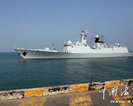 中國海軍艦隊がカンボジア訪問
