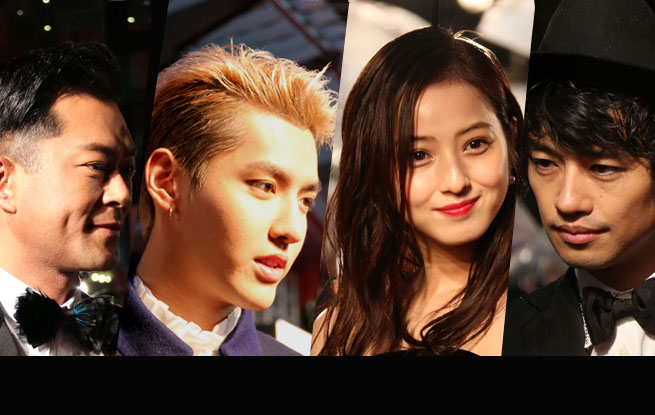 東京國際映畫祭が開幕、中日のスターがレッドカーペットに登場