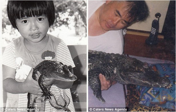 日本で「老人とワニ」　寄り添い合って34年