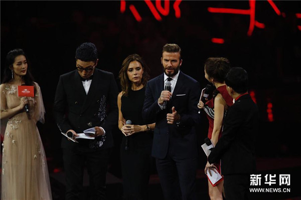 「ダブル11」イベント、ベッカム夫妻が登場