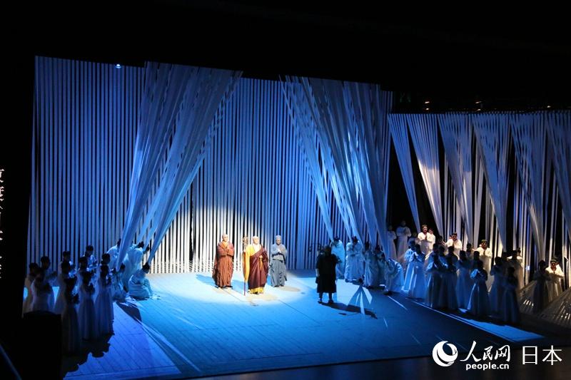 オペラ「鑑真東渡」のワンシーン。