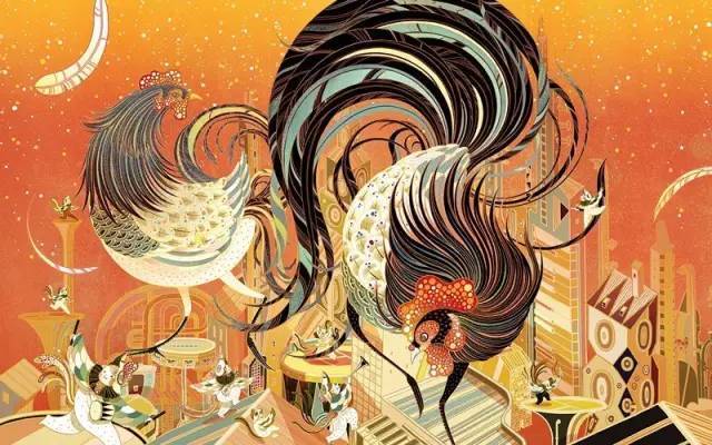 迫力あるタッチの酉年用絵畫作品　アップル公式サイトのホーム畫面に採用