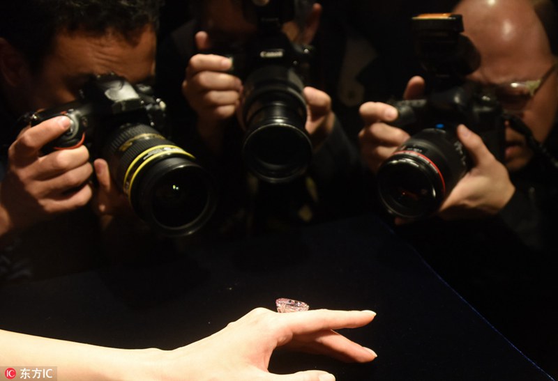 世界最高額の寶石「ピンクスター」が香港地區(qū)で競(jìng)売に