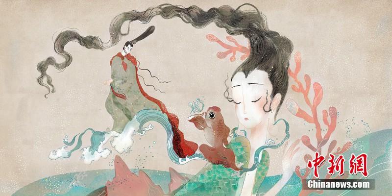 20代女性が古代詩(shī)「洛神賦」の世界をイラストで再現(xiàn)