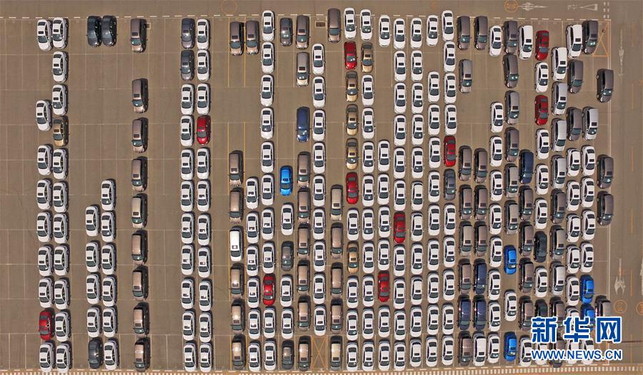 上空から撮影した東北部の対外開(kāi)放の窓口　大連