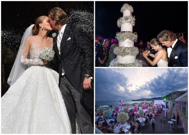 スワロフスキー家令嬢の豪華な結(jié)婚式　ウェディングドレスにはクリスタル50萬粒