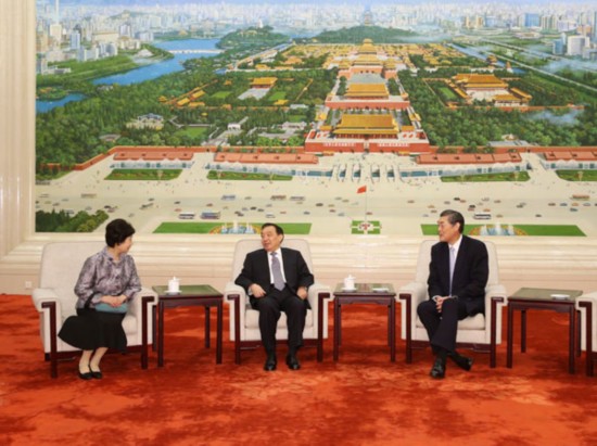 全人大常務委員會の王晨副委員長が日本殘留孤児代表団と會見