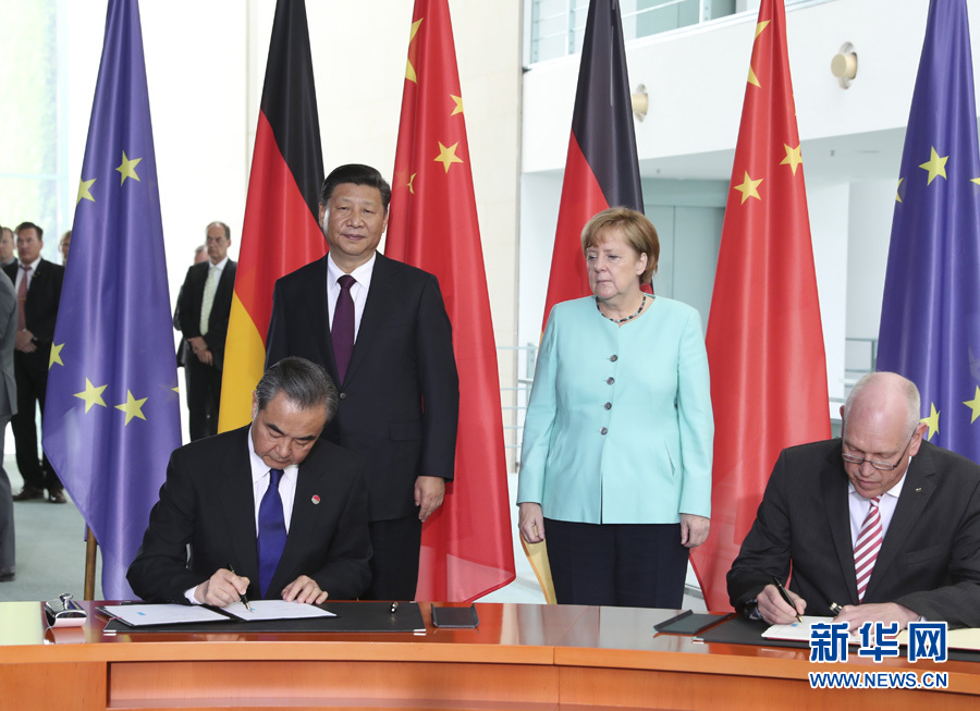 習(xí)近平國(guó)家主席とメルケル獨(dú)首相が會(huì)談