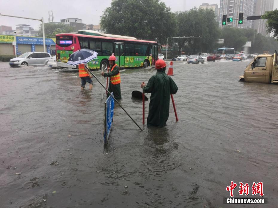 継続的な豪雨で一部冠水や樹木が倒れる被害　四川省綿陽市