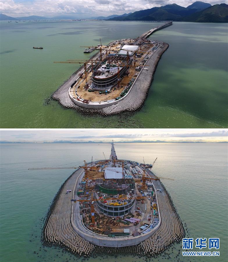 世界最長の海上橋「港珠澳大橋」の主體工事が全線貫通