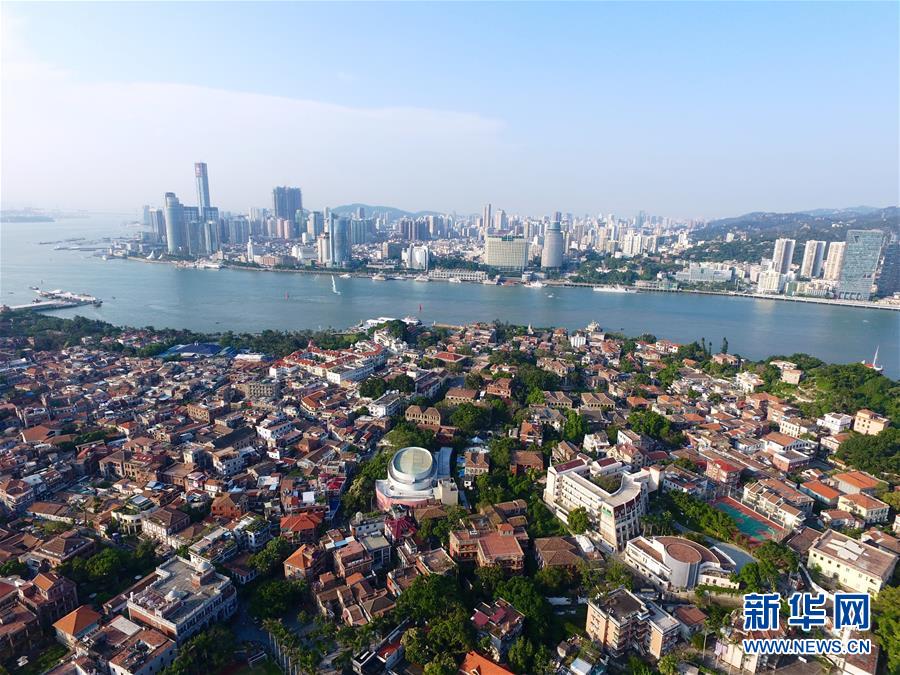 上空から俯瞰した美しき新世界遺産コロンス島　廈門市