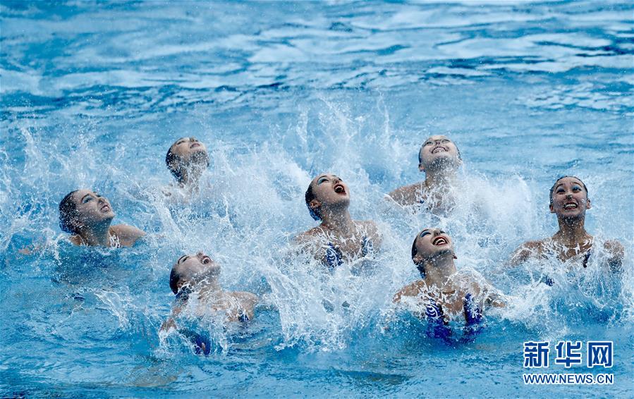 世界水泳選手権大會(huì)シンクロ?フリーコンビネーションで中國(guó)が優(yōu)勝