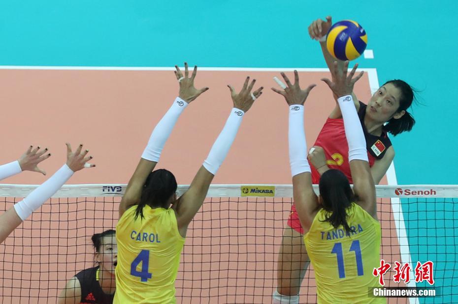 FIVBワールドグランプリ2017で中國(guó)がブラジルに勝利