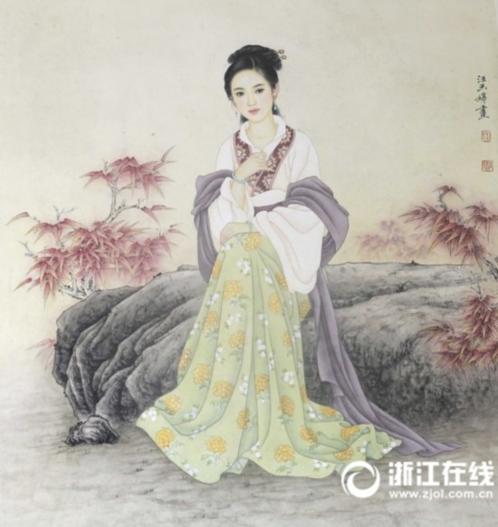 ALSの女性が描いた絵が中國國內外で賞を受賞