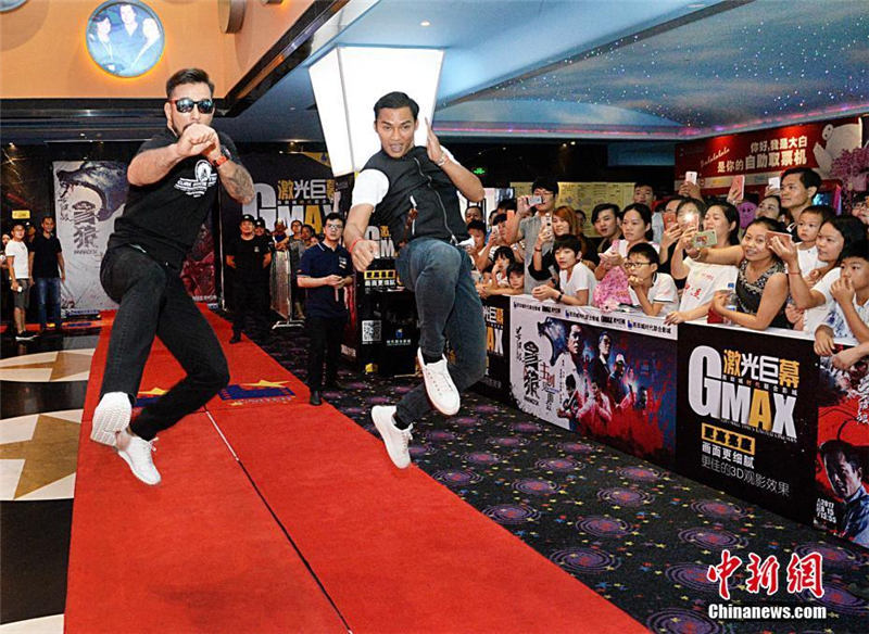 映畫「殺破狼?貪狼」の舞臺挨拶が行われる　杭州市