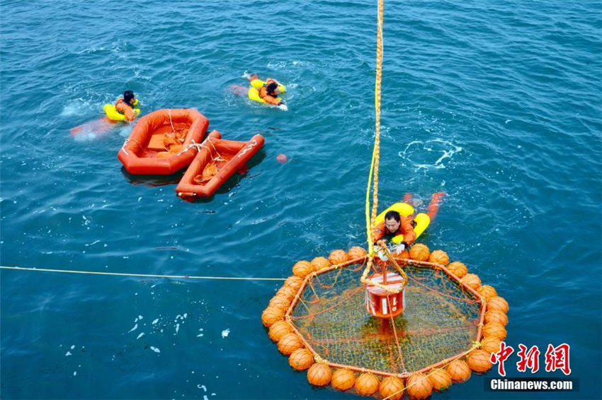 中國と歐州の宇宙飛行士、海上救助訓(xùn)練を?qū)g施
